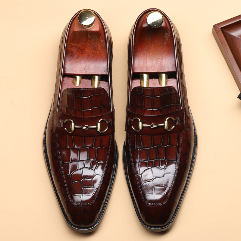 Chaussures de robe homme d'affaires en métal