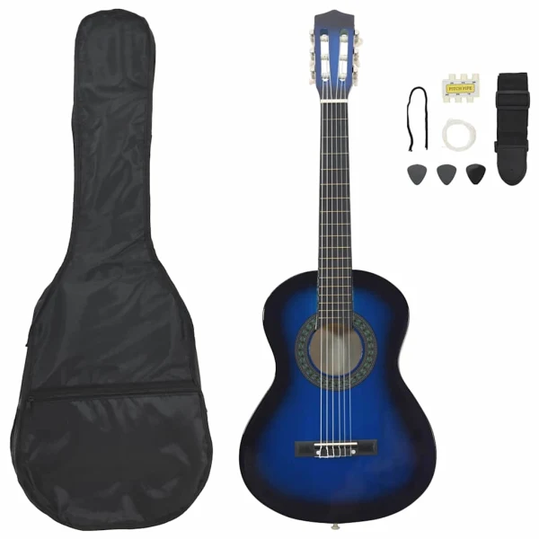 Set de guitare classique 12 pièces pour débutants 4-4