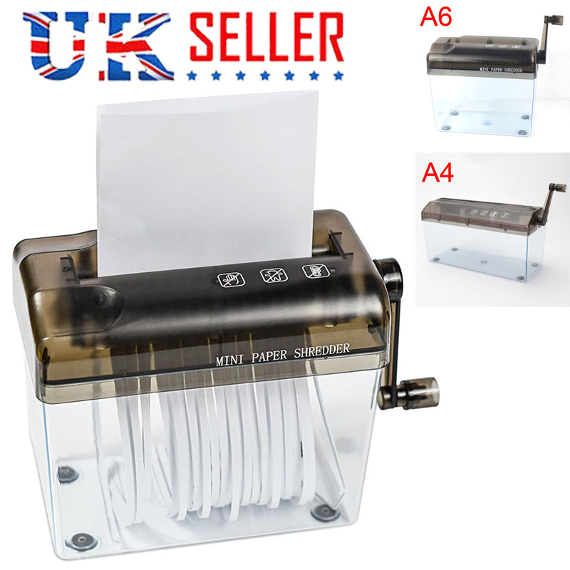 Portable A6 A4 main de papier Shredder manuel coupe droite bureau maison