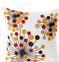 Étui d'oreiller décoratif avec couverture de broderie florale