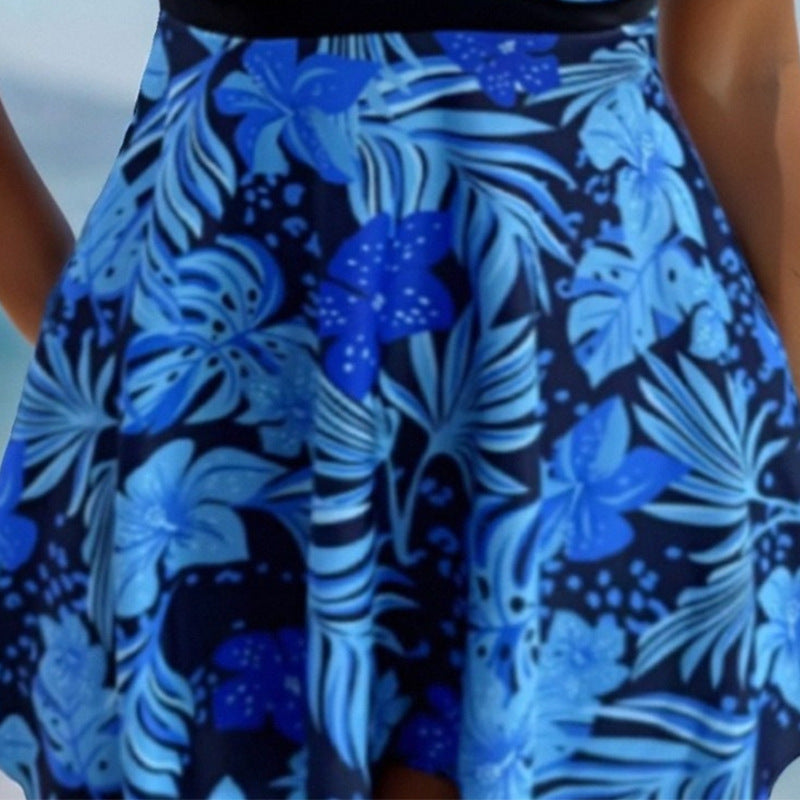 Maillot de bain en deux parties imprimé de style vestimentaire pour femmes
