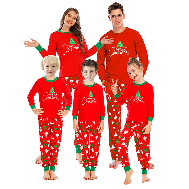 Printed plaid for parent-child loungewear