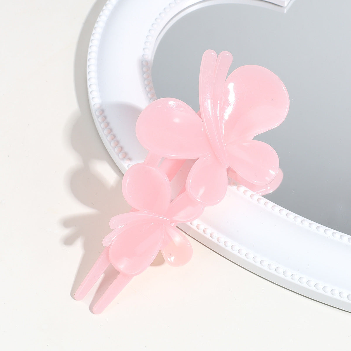 Sentez le papillon Clip Matte Texture après Barrettes