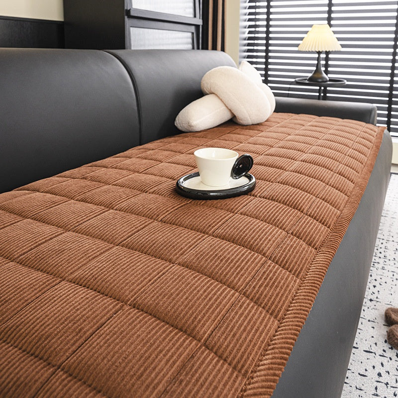 FallWinter Corduroy Coussin fixe monopiéce sans glissement avec revêtement pile