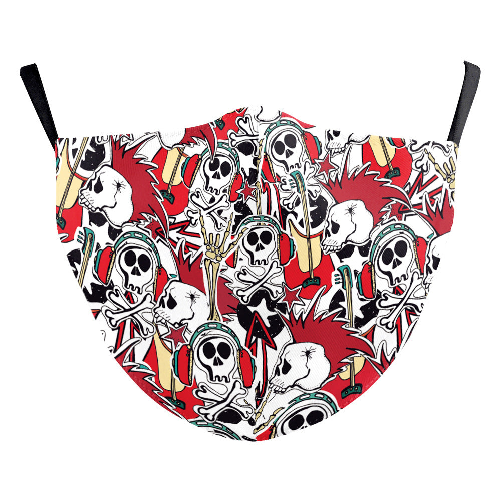 Wansheng impression numérique visage animal tigre oreille suspension masque double couche