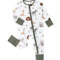 Onesie Zip-up d'impression numérique animal