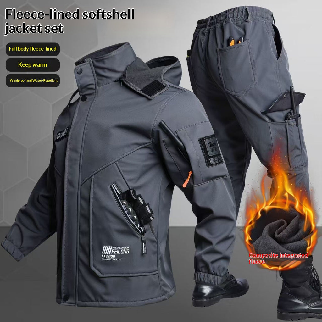 Hommes Sports de plein air Tactique polaire épais coupe-vent