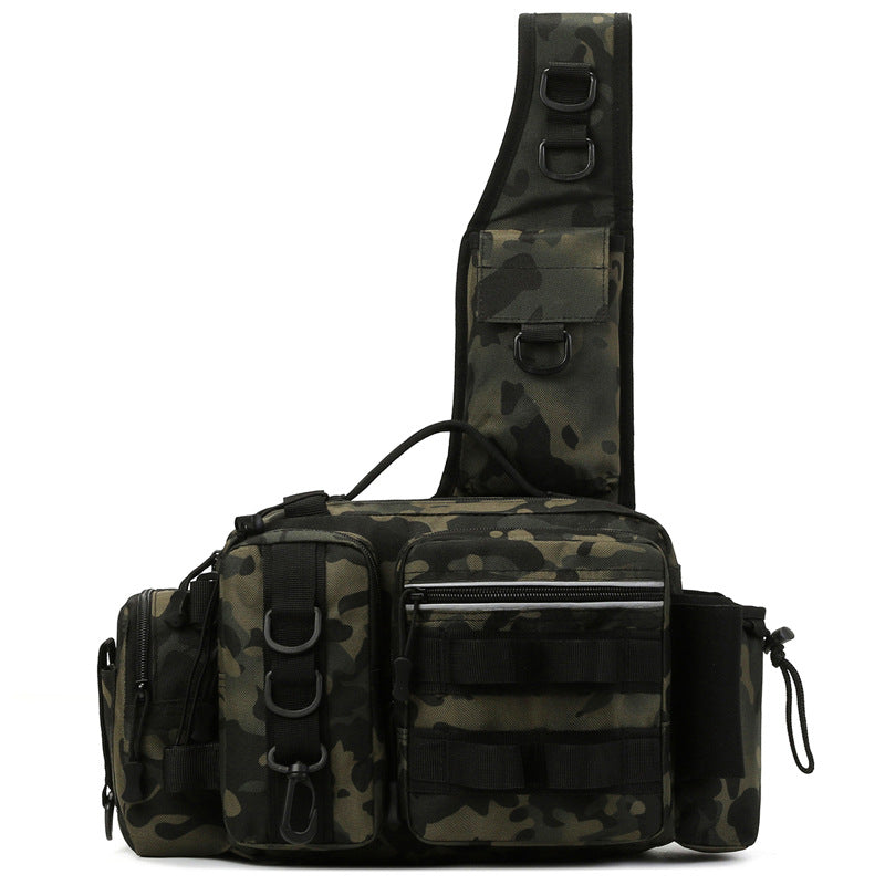Sac à dos de pêche à la poitrine et à la tige de pêche