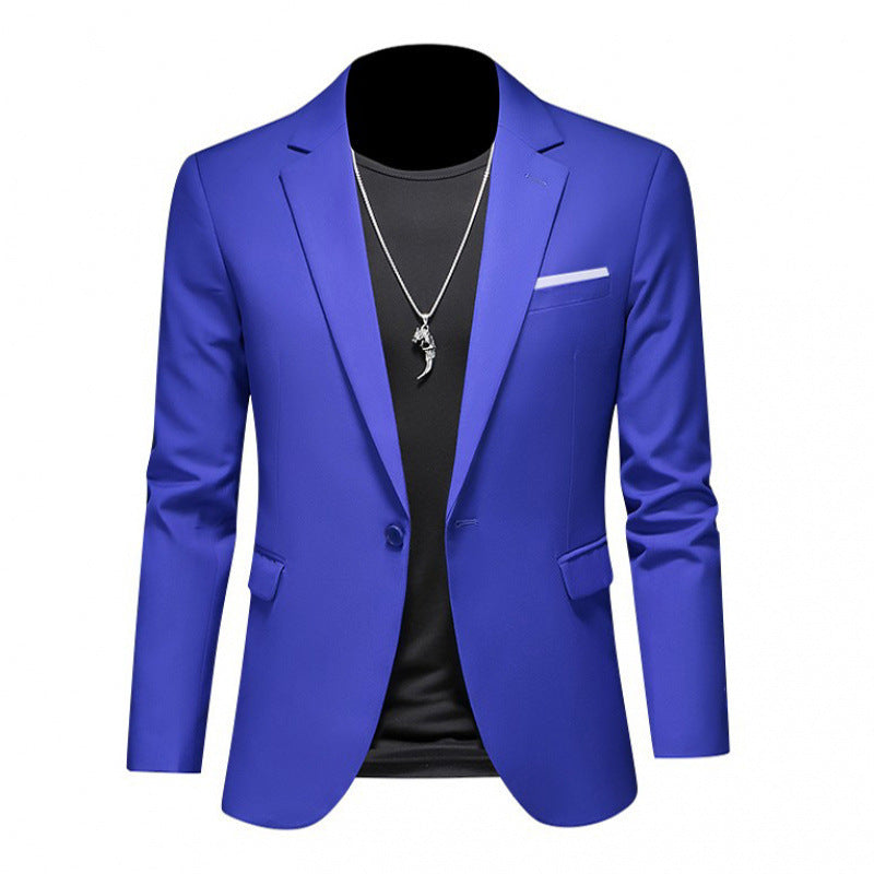 Hommes Formel porter Coréen-Style Slim-Fit Blazer Veste de costume unique