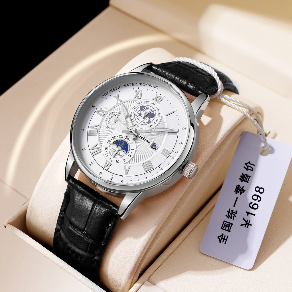 Montres pour hommes Calendrier lumineux non mécanique