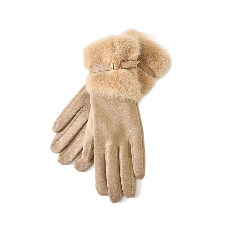 Gants de conduite avec un linge de polaire pour plus chaud et l'isolation
