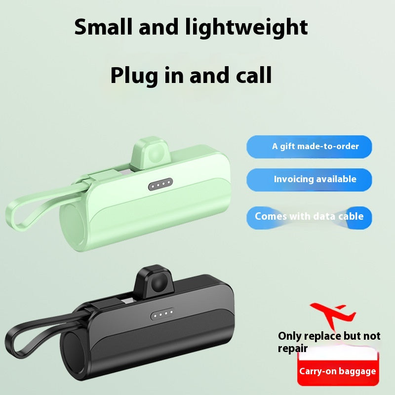 Pocket sans fil Mini Capsule Banque Compact Portable Source d'alimentation