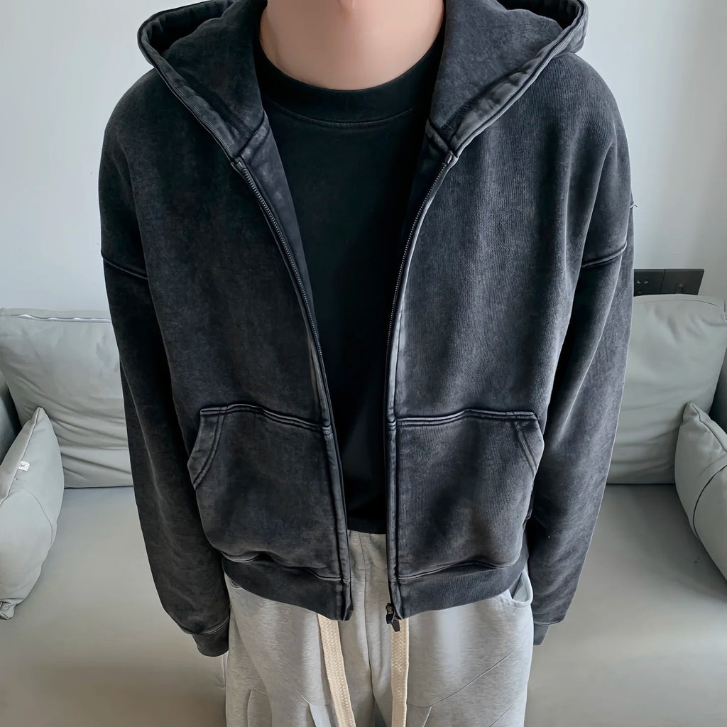 Veste de sweat à capuche à capuche à dos de boucle