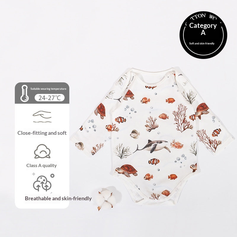 Romper de coton pur sans os pour bébés