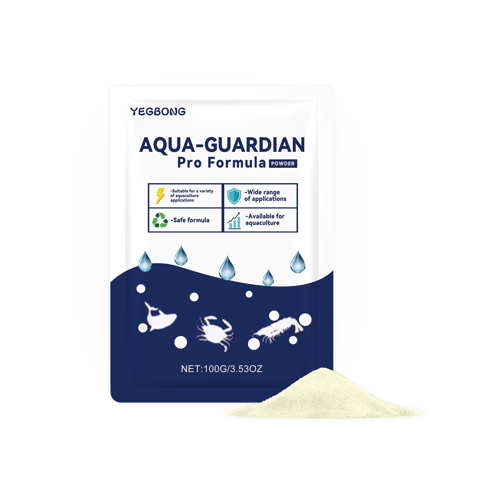 Poudre de clarification de l'eau