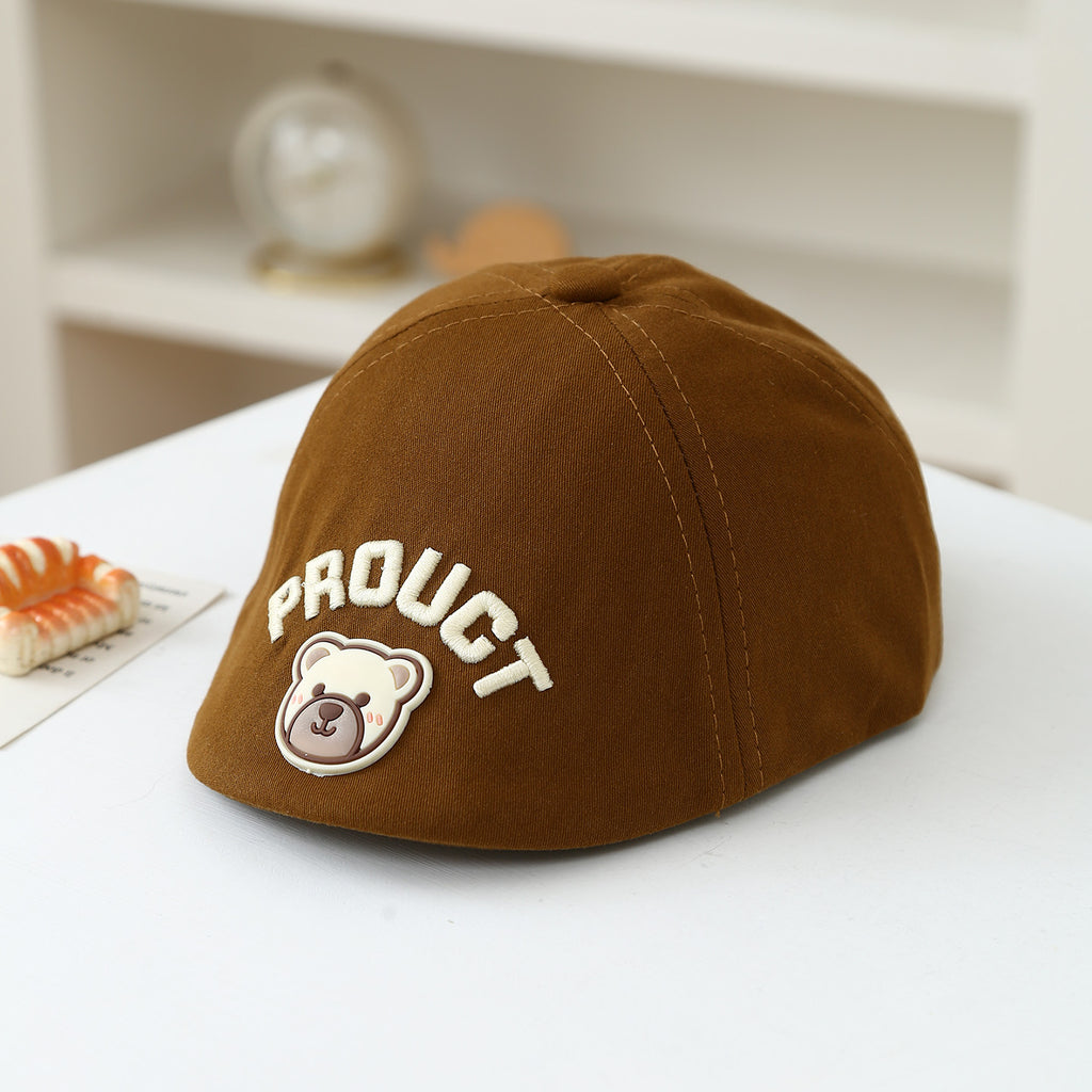 Tableau de dessin de bébé dété tête d'ours modement mignon Style Fedora Cap adapté pour le quotidien S