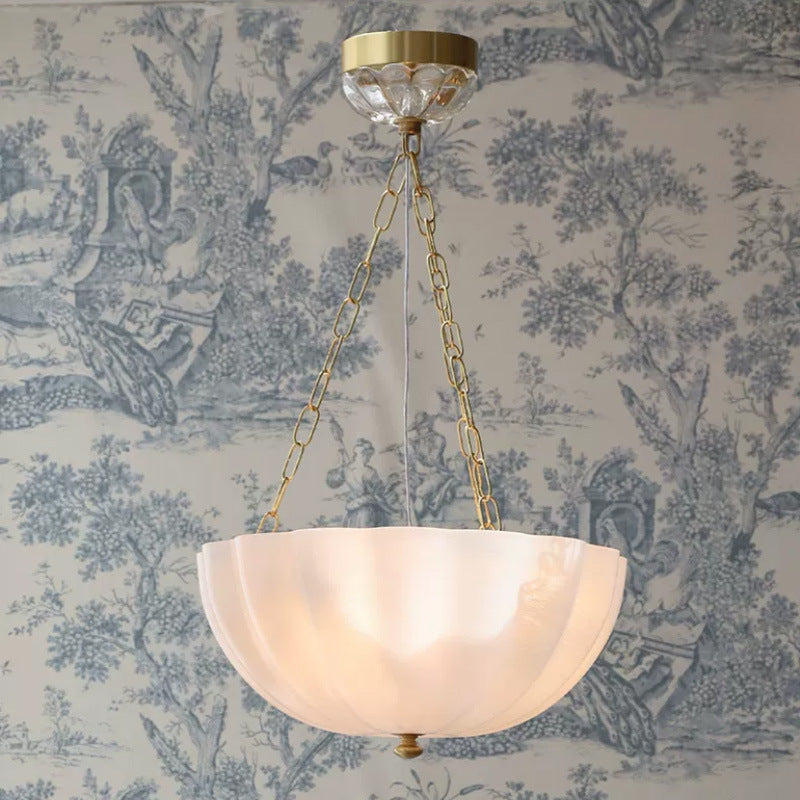 Minimalist blanc Marbre-modèle verre pendentif lumière