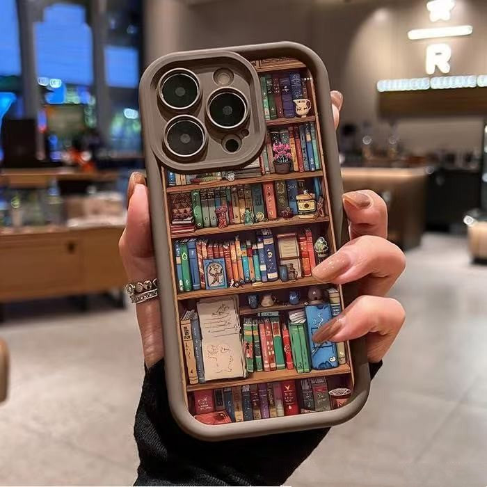 Livres de bibliothèque Coque de téléphone mobile Anti-wear