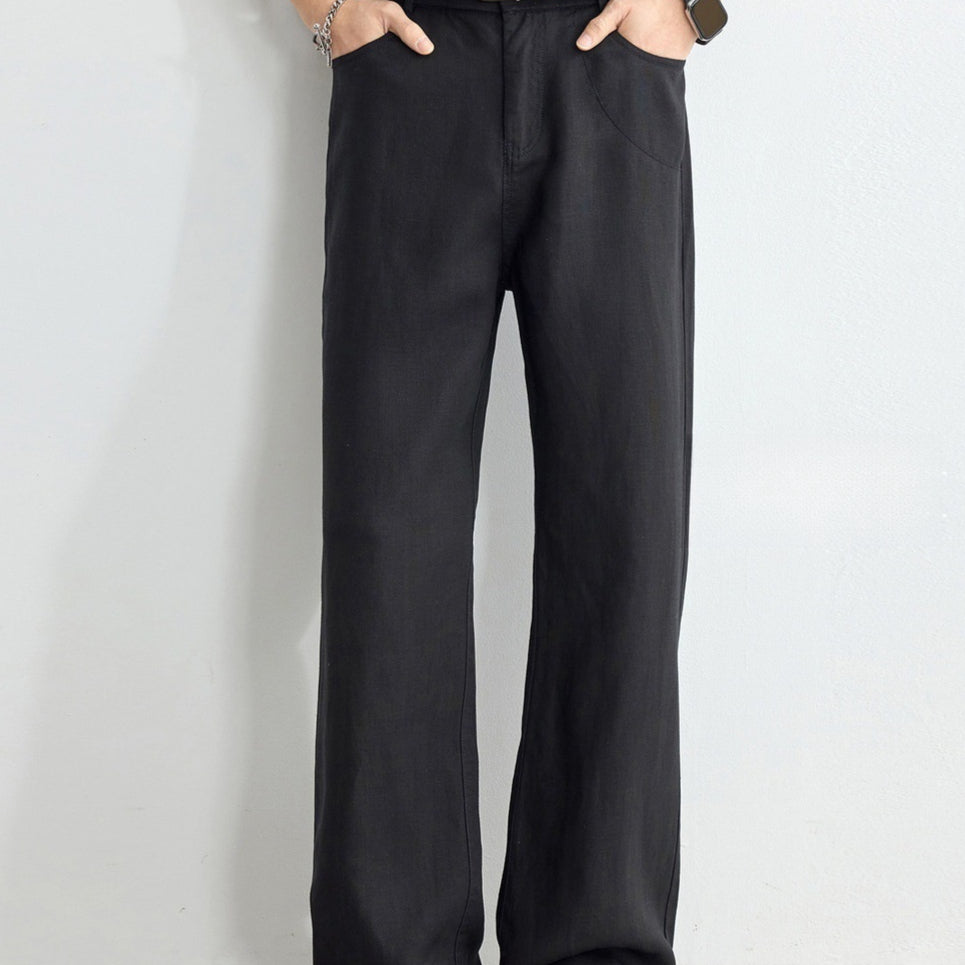 Solo Ride Sky Linge de soie Jambe droite Cool Touch Pantalons respirants
