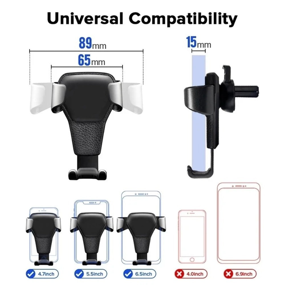 Support de téléphone universel Gravity Car Air Vent Mount Metal Support GPS pour Smart