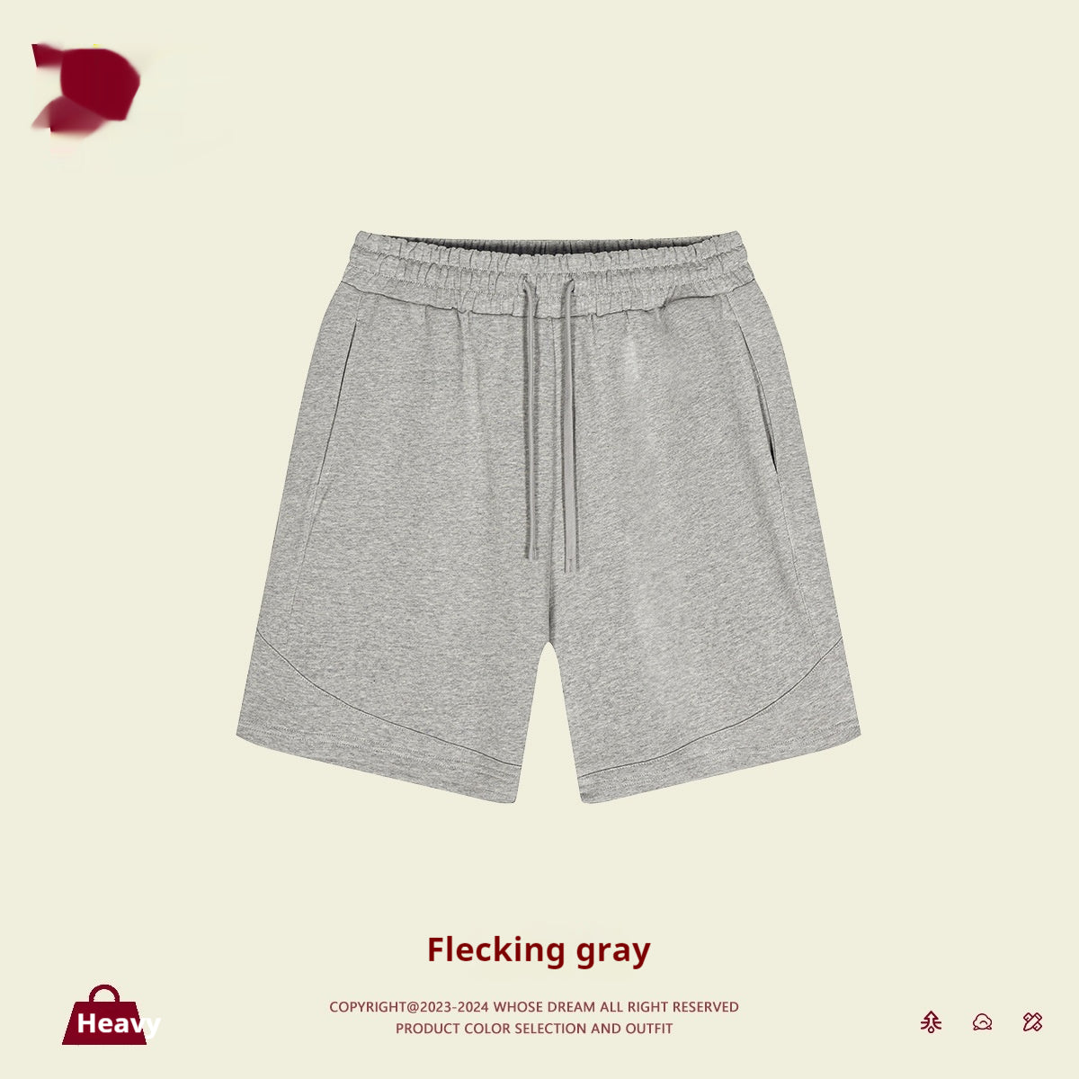 Solid Couleur Loose Moyen et Grand Short enfant Style basique Short sportif