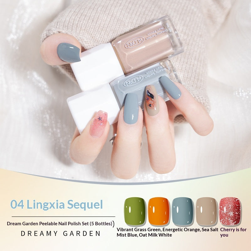 Dream Garden Nail à base d'eau Set polonais Pas de cuisson nécessaire