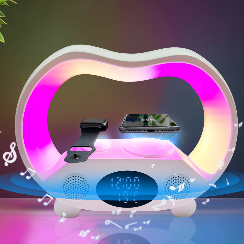 6 In 1 Smart Remote Control Ambiance compatible Bluetooth Lampe de table LED intelligente Multi