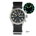 Prodigal Rétro Imperméable en acier inoxydable Lumineux Montre Quartz multifonction