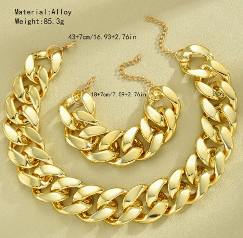 Ensemble de bijoux pour femmes Chunky Link