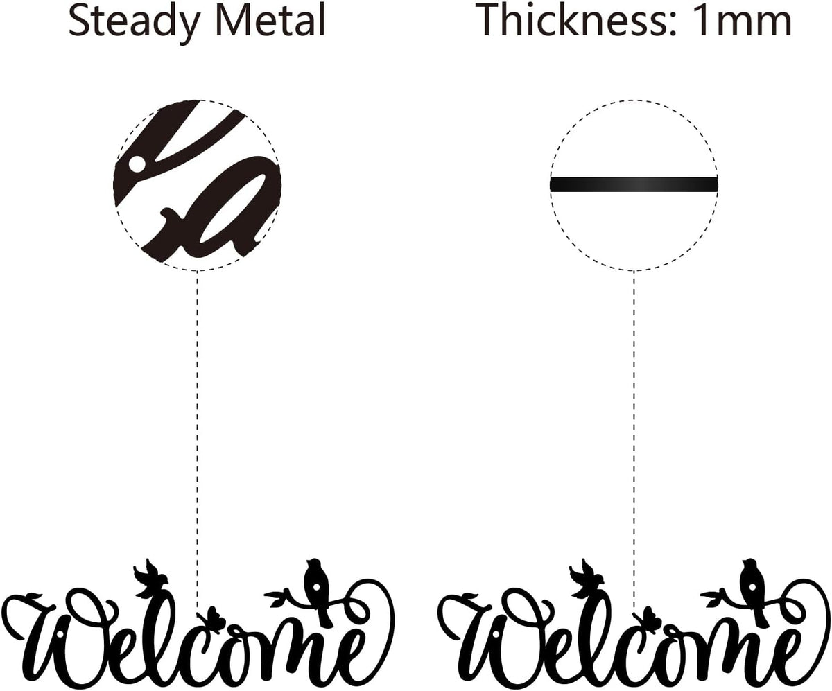 Decor mural de bienvenue 12x4 pouces