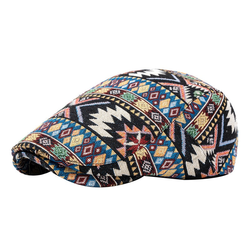 Style ethnique Chapeau Jacquard de loisirs Beret