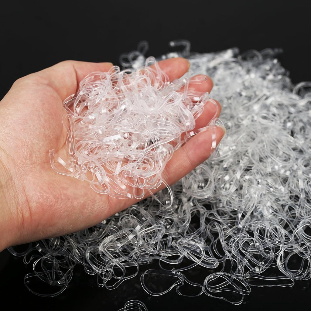 3 000 bandes élastiques claires – polyvalentes pour la maison, le bureau et l'organisation – complément de fête