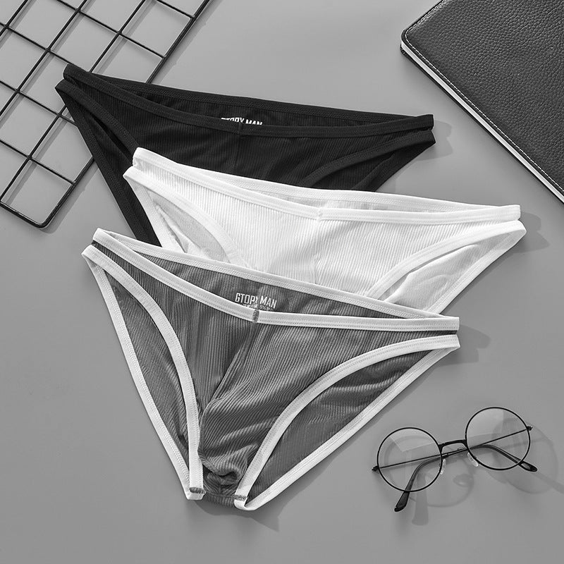 Sous-vêtements en forme de V pour hommes taille simple couche U convex