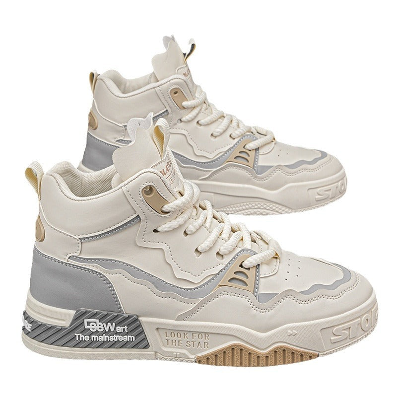 Hommes Plus Taille Haut Casual Sneaker Mid-top Sports
