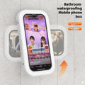 Salle de bain imperméable sans punch mural écran tactile anti-fog Cantilever Téléphone mobile