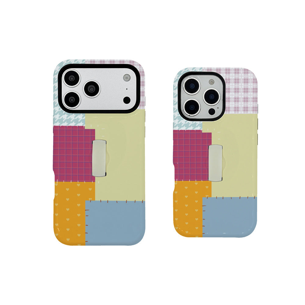 Meilleure vente Film et stand Two-in-one Phone Case