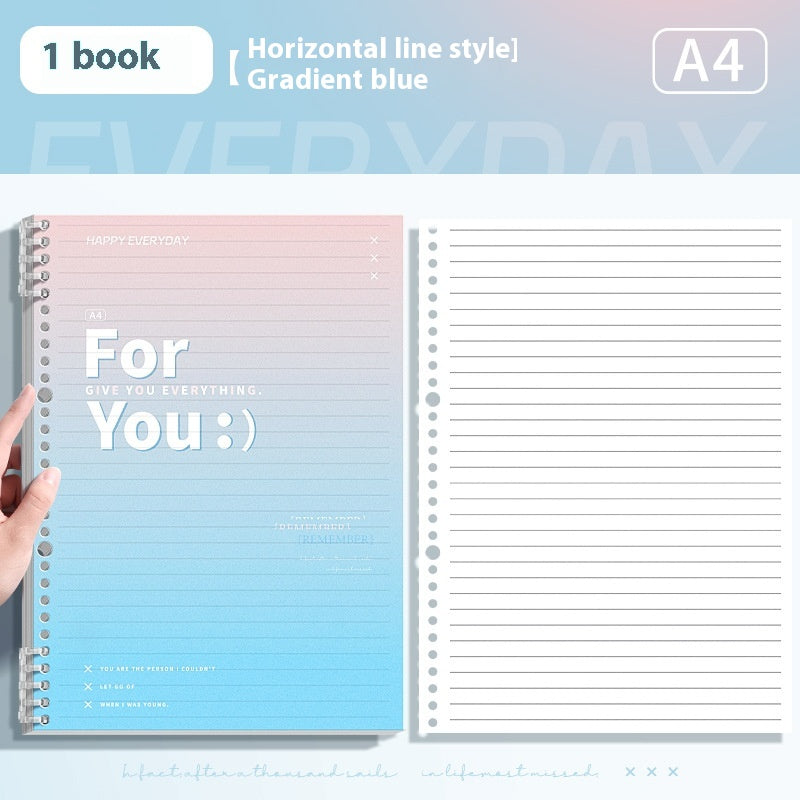 Gradient Removable Coil Notebook