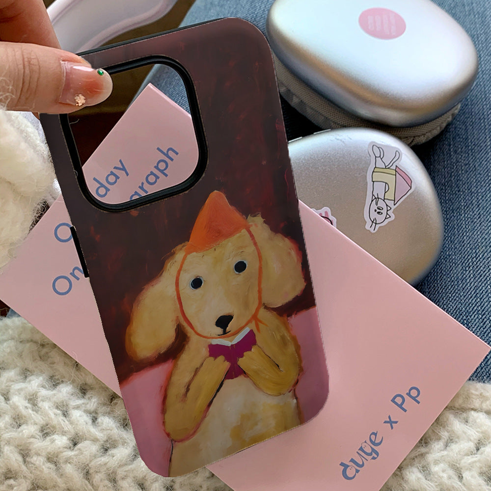 Film de lecture de chiot Magnétique Deux-en-un cas de téléphone