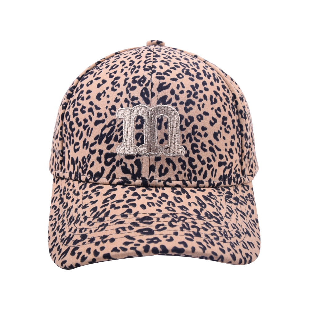 Retro Leopard Imprimé Casquette de baseball à lettres