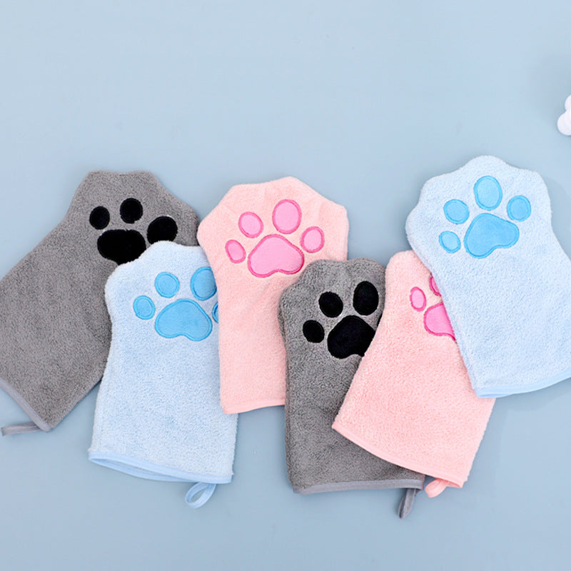 Serviette spéciale pour animaux de compagnie à séchage rapide Gants