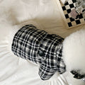 Vêtements de chien de printemps et d'automne noir et blanc