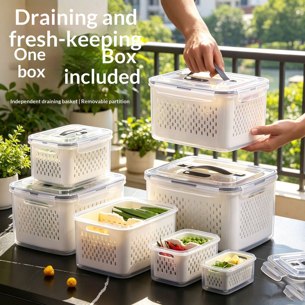Boîte de rangement portable de qualité alimentaire avec couvercle