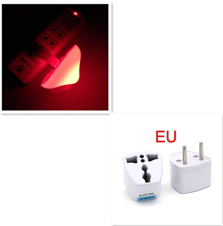 LED Night Light Mushroom Wall Socket Lampe EU US Plug Warm White Light-control Capteur Bedro
