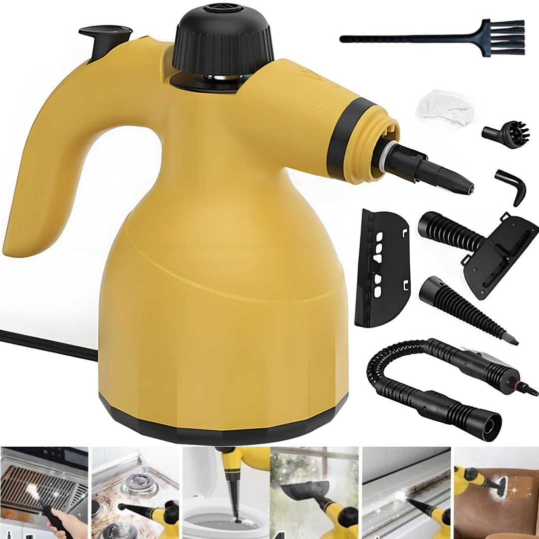 Nettoyeur à vapeur portatif électrique 10o0W et accessoires neufs
