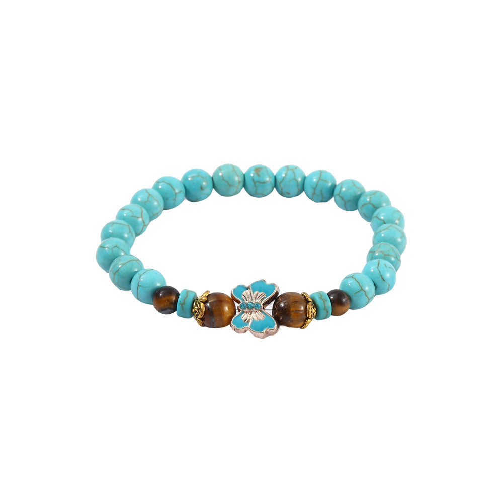Bracelet Tourquoise Rond de 8mm