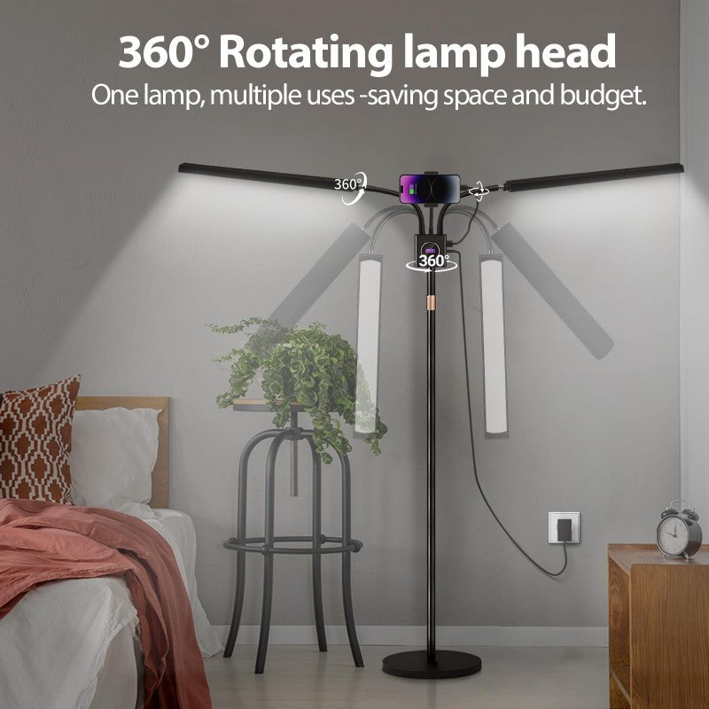 Lampe de lampadaire professionnelle à double bras pour Studio