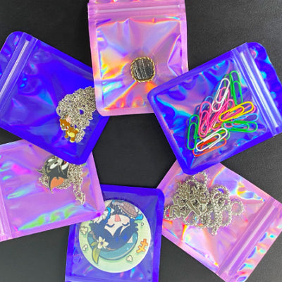 Laser impression interne Ziplock sac coloré