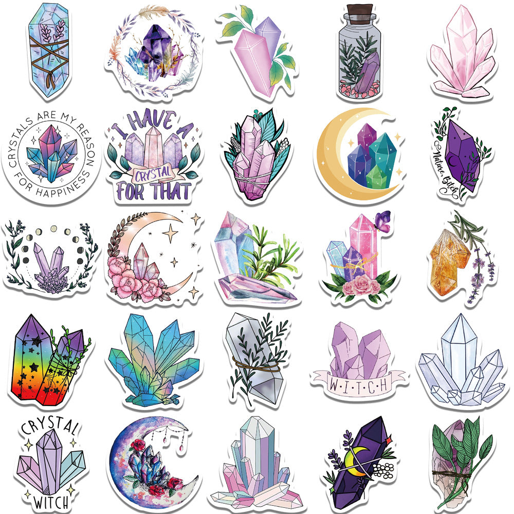 50 Stickers Graffiti en cristal rêveux