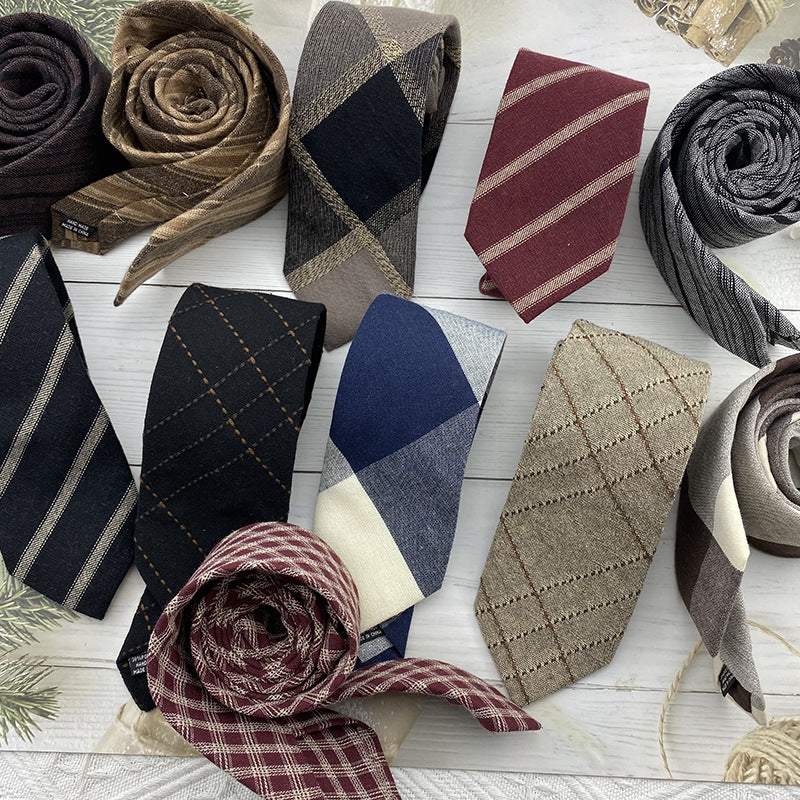 Autumn and Winter Basic for Schools Tie Hand Jk British Style tricoté coton et lin Str