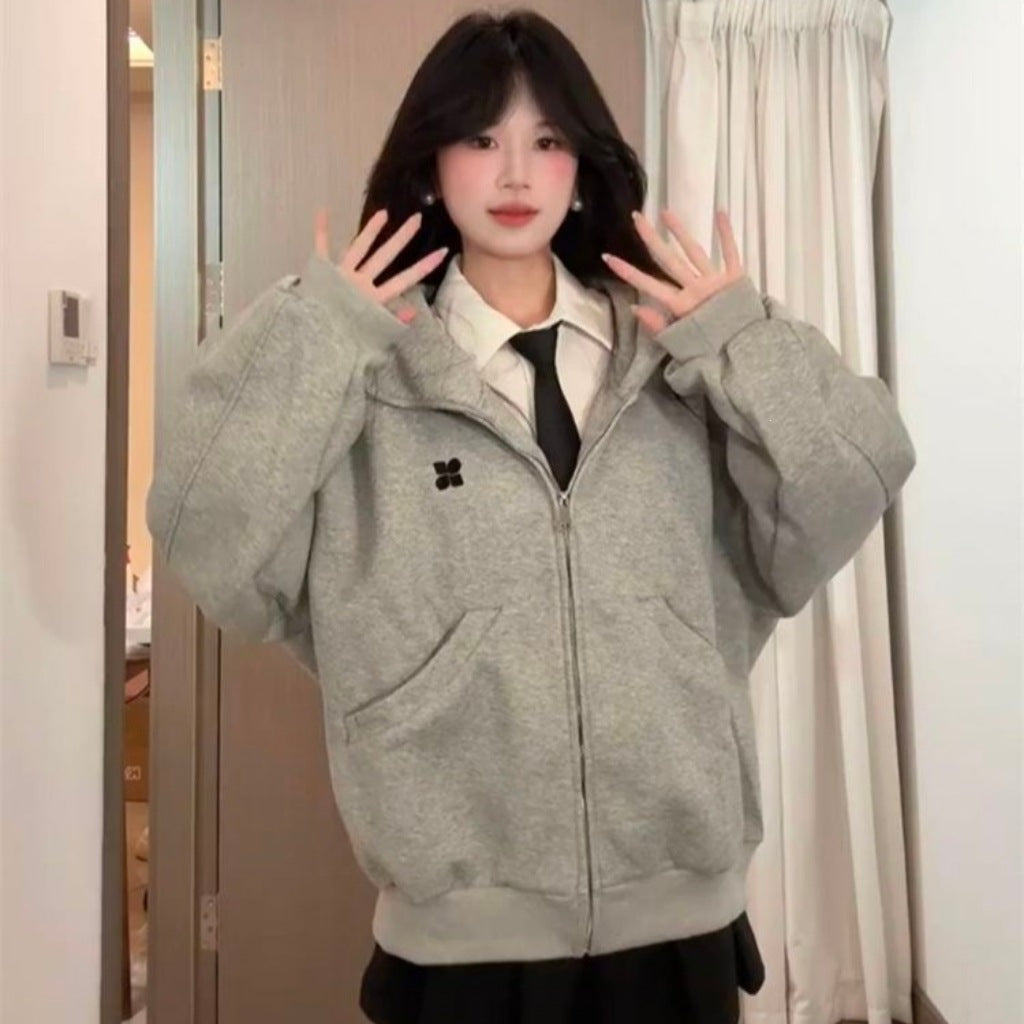 Manteau à capuchon de style américain pour femmes Automne